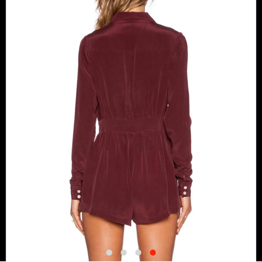Stone Cold Fox 100% Silk Romper Size 1 - Picture 3 of 4